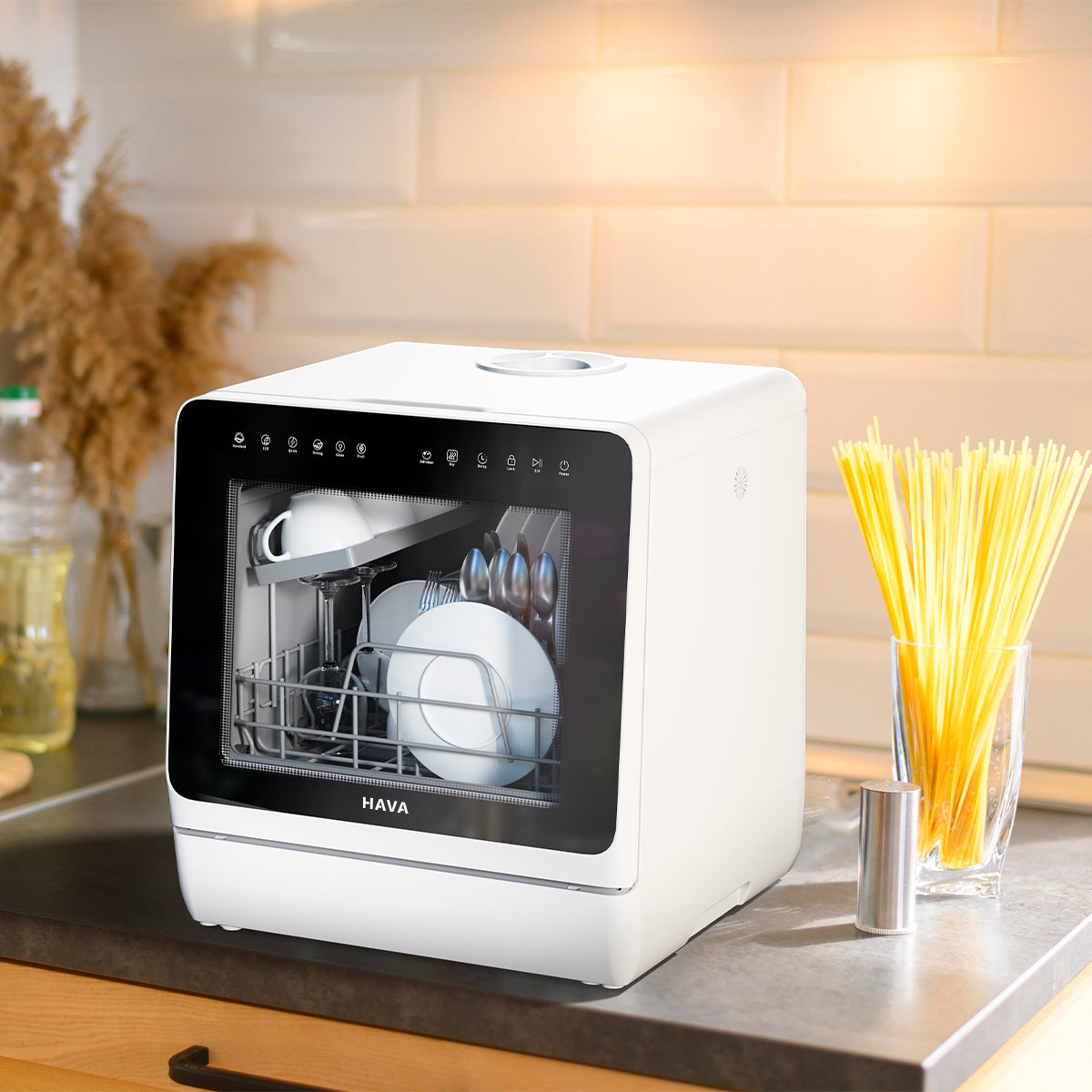 HAVA R09 Compact Countertop Dishwasher Bundle