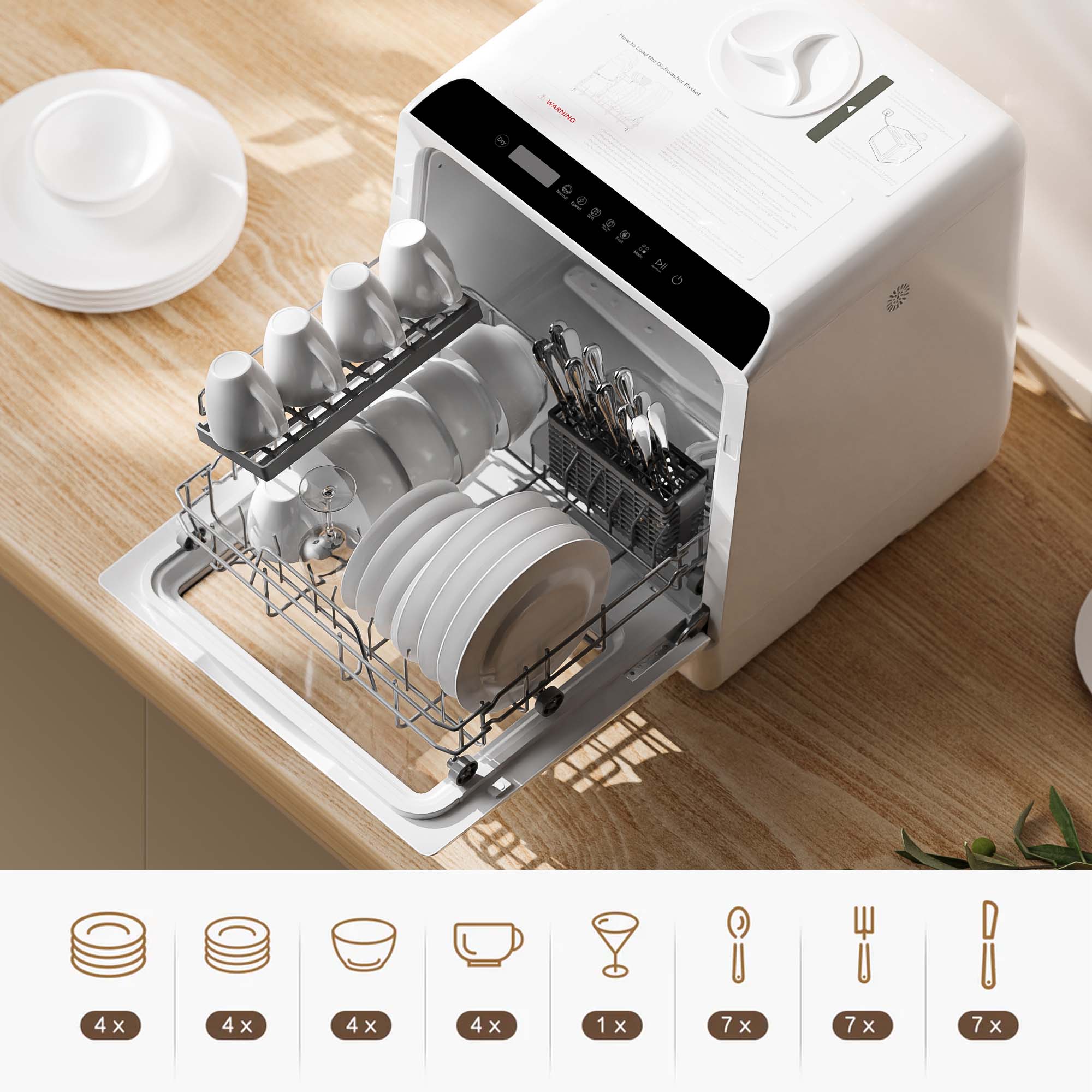 Hava R01 Compact Countertop Dishwasher $279.99 (reg $400)